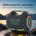 Zealot ZE21 250W Outdoor Party Bluetooth-kaiutin - musta
