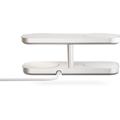 Zens Aluminium Quattro Wireless Charger Pro 4 ja 65W virtalähde - MagSafe-yhteensopiva, Qi2 - Valkoinen