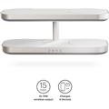 Zens Aluminium Quattro Wireless Charger Pro 4 ja 65W virtalähde - MagSafe-yhteensopiva, Qi2 - Valkoinen