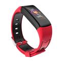 Zero Vedenpitävä Fitness Tracker verenpainemittarilla - punainen