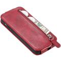 Vetoketjullinen Tasku Sony Xperia 1 IV Pystysuuntainen Lompakkokotelo - Punainen