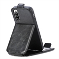 Vetoketjullinen Tasku Sony Xperia 10 IV Pystysuuntainen Lompakkokotelo - Musta