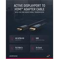 Clicktronic Active Displayport / HDMI 2.0 Kaapeli - 10m