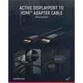 Clicktronic Active DisplayPort / HDMI Kaapeli - 1m