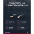 Clicktronic DisplayPort / Mini DisplayPort Sovitinkaapeli - 1m - Musta
