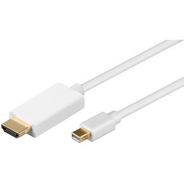 Goobay HDMI / Mini DisplayPort Sovitinkaapeli - 1m - Valkoinen