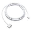 Applen 24-nastainen USB-C (uros) - Apple MagSafe 3 (uros) Valkoinen 2 metrin virtajohto