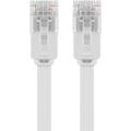 Goobay RJ45 Litteä Verkkokaapeli U/UTP CAT 5e - 0.5m - Valkoinen