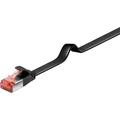 Goobay RJ45 Litteä Verkkokaapeli U/FTP CAT 6 - 1m - Musta