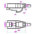 Goobay RJ45 Ohut Verkkokaapeli U/UTP CAT 6 - 10m - Musta