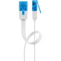 Goobay RJ45 Litteä Verkkokaapeli U/UTP CAT 6A - 20m - Valkoinen