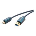 ClickTronic USB 3.0 USB Type-C -Kaapeli - 3 m - Musta