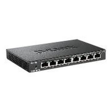 D-Link DES 108 8-porttinen Nopea Ethernet -hallimaton Työpöytäkytkin - Musta