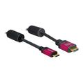 Delock HDMI-kaapeli Ethernetillä - HDMI A uros > HDMI Mini-C uros - 3m