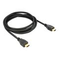 DeLOCK HDMI-kaapeli Ethernetillä - 2m - Musta