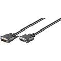 Goobay Dual Link DVI-D Full HD Jatkokaapeli - 2m - Nikkelipinnoitettu - Musta