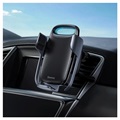 Baseus Milky Way Air Vent Car Holder / Qi Wireless Charger - Musta