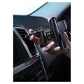 Baseus Milky Way Air Vent Car Holder / Qi Wireless Charger - Musta