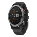Garmin Fenix 6 Solar Urheiluälykello - 47mm - Musta / Hopea