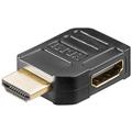 Goobay HDMI 2.0 90-asteen Sivuportti Sovitin - Musta