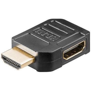 Goobay HDMI 2.0 90-asteen Sivuportti Sovitin - Musta