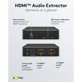 Goobay HDMI 1.4 Audio Extractor - Musta