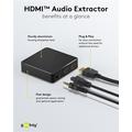 Goobay HDMI 1.4 Audio Extractor - Musta