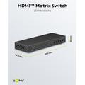 Goobay HDMI 1.4 Matrix Kytkin 4 - 2 - Musta