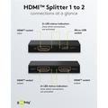 Goobay Manuaalinen HDMI Kytkin 1 - 2 - Musta