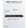 Goobay HDMI 2.0 Jako 1 - 2 - Musta
