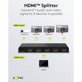Goobay HDMI 1.4-kytkin Switch 4 - 1 - Musta 
