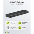 Goobay HDMI 2.0 Jako 1 - 8 - Musta