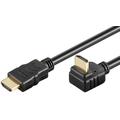 Goobay 270 Asteen Kulma HDMI 1.4 Johto Ethernetillä - 0.5m - Musta