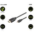 Goobay HDMI 2.0 / Micro HDMI Johto Ethernetilla- 2m