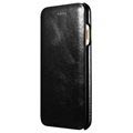 iPhone 7 iCarer Curved Edge Vintage Nahkainen Läppäkotelo