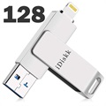iDiskk OTG USB-Muistitikku - USB Type-A/Lightning - 128GB