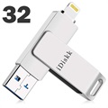 iDiskk OTG USB-Muistitikku - USB Type-A/Lightning - 32GB