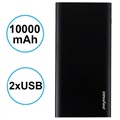 iMyMax X10 Slim Varavirtalähde - 10000mAh - 2 x USB - Musta