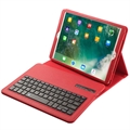 iPad 10.2 2019/2020/2021 Bluetooth Suojakotelo Näppäimistöllä (Avoin pakkaus - Tyydyttävä) - Punainen