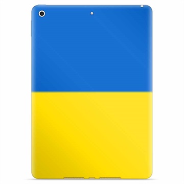 iPad 10.2 2019/2020/2021 TPU Kotelo Ukrainan Lippu - Keltainen ja vaaleansininen