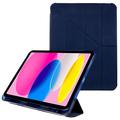 iPad 2022/2025 Origami Stand Folio kotelo - tummansininen