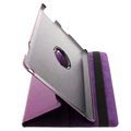 Pyörivä Nahkakotelo - iPad 2, iPad 3, iPad 4 - Violetti