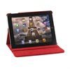 Pyörivä Nahkakotelo - iPad 2, iPad 3, iPad 4 - Punainen