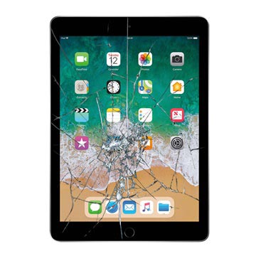 iPad 9.7 (2018) Näytön Lasin ja Kosketusnäytön Korjaus - Musta