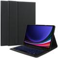 Samsung Galaxy Tab S9/S9 FE/S10 FE/S10 Lite Tech-Protect SmartCase Pen Bluetooth-näppäimistökotelo - musta