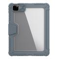 iPad Air 11 (2024)/iPad Pro 11 2022/2021/2020/iPad Air 2022/2020 Nillkin Bumper Smart Suojakotelo - Harmaa / Läpinäkyvä