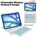 iPad Air 13 2024/2025 360 kääntyvä älykotelo Bluetooth-näppäimistöllä