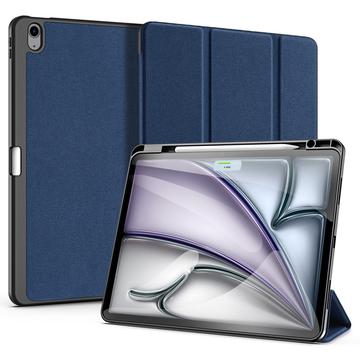 iPad Air 13 2024/2025 Dux Ducis Domo Tri-Fold Smart Lompakkokotelo - Sininen