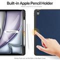 iPad Air 13 2024/2025 Dux Ducis Domo Tri-Fold Smart Lompakkokotelo - Sininen