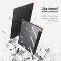 iPad Air 13 2024/2025 Dux Ducis Toby Tri-Fold Älykäs Lompakkokotelo - Musta